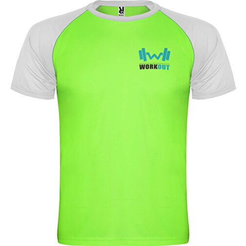 Indianapolis Sport T-Shirt Für Kinder , fluor green / weiss, Mesh mit Cool Fit Finish 100% Polyester, 140 g/m2, 16, , Bild 2