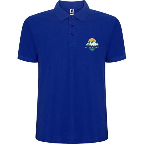 Pegaso Premium Poloshirt Für Kinder , blau, Piqué Strick 60% Baumwolle, 40% Polyester, 190 g/m2, 11/12, , Bild 2