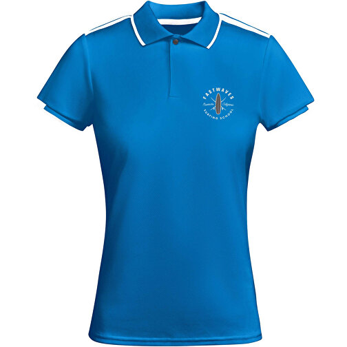 Tamil Sport Poloshirt Für Damen , royalblau / weiss, Piqué Strick mit Cool Fit Finish 50% Recyceltes Polyester, 50% Polyester, 140 g/m2, L, , Bild 2