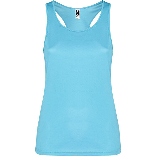 Schura Sport Top Für Damen , türkis, Piqué Strick mit Cool Fit Finish 100% Polyester, 140 g/m2, S, , Bild 1