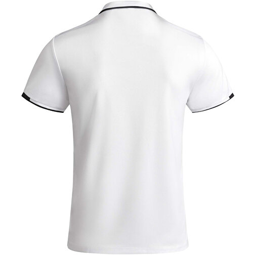 Tamil Sport Poloshirt Für Herren , weiß / schwarz, Piqué Strick mit Cool Fit Finish 50% Recyceltes Polyester, 50% Polyester, 140 g/m2, 3XL, , Bild 3