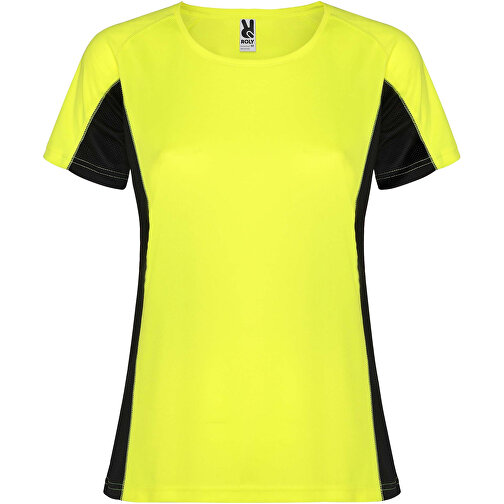 Shanghai Sport T-Shirt Für Damen , fluor yellow / schwarz, Mesh mit Cool Fit Finish 100% Polyester, 140 g/m2, Contrast fabric, Mesh mit Cool Fit Finish 100% Polyester, 140 g/m2, L, , Bild 1