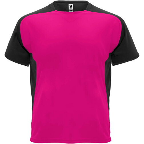 Bugatti T-Shirt Unisex Aus Recyceltem Material , fuchsia / schwarz, Mesh mit Cool Fit Finish 100% Polyester, 140 g/m2, 2XL, , Bild 1