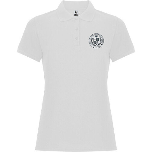 Pegaso Premium Poloshirt Für Damen , weiss, Piqué Strick 60% Baumwolle, 40% Polyester, 190 g/m2, M, , Bild 2