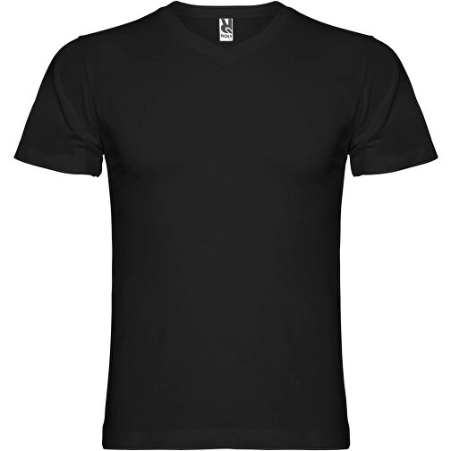 Samoyedo T-Shirt Mit V-Ausschnitt Für Herren , schwarz, Single jersey Strick 100% Baumwolle, 155 g/m2, S, , Bild 1