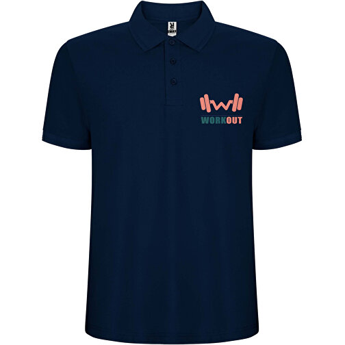 Pegaso Premium Poloshirt Für Herren , navy blue, Piqué Strick 60% Baumwolle, 40% Polyester, 190 g/m2, 4XL, , Bild 2