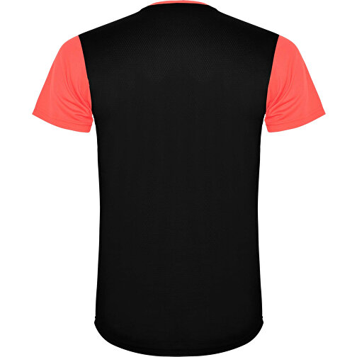 Detroit T-Shirt Unisex Aus Recyceltem Material , fluor coral / schwarz, Mesh mit Cool Fit Finish 100% Polyester, 130 g/m2, Contrast fabric, Mesh mit Cool Fit Finish 100% Polyester, 130 g/m2, S, , Bild 3