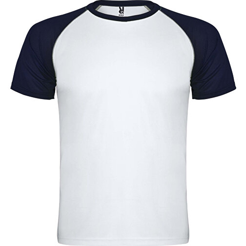 Indianapolis T-Shirt Unisex Aus Recyceltem Material , weiss / navy blue, Mesh mit Cool Fit Finish 100% Polyester, 140 g/m2, S, , Bild 1