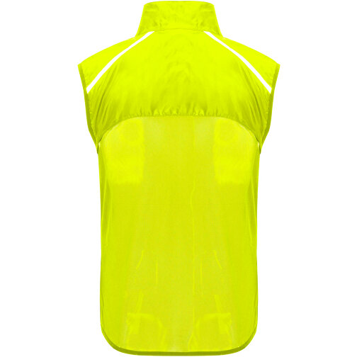 Jannu Leichte Laufweste Unisex , fluor yellow, 100% Polyester, 70 g/m2, Contrast fabric, Mesh mit Cool Fit Finish 100% Polyester, 70 g/m2, XL, , Bild 3