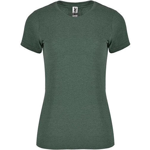 Fox T-Shirt Für Damen , heather bottle green, Single jersey Strick 65% Polyester, 35% Baumwolle, 150 g/m2, L, , Bild 1