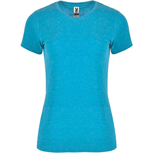 Fox T-Shirt Für Damen , heather turquoise, Single jersey Strick 65% Polyester, 35% Baumwolle, 150 g/m2, 2XL, , Bild 1