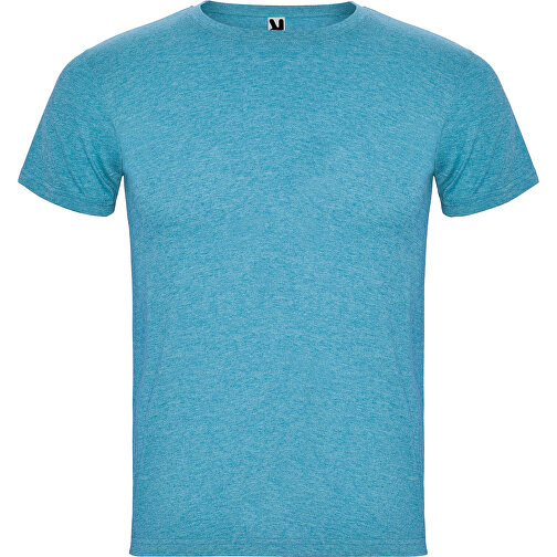 Fox T-Shirt Für Herren , heather turquoise, Single jersey Strick 65% Polyester, 35% Baumwolle, 150 g/m2, L, , Bild 1