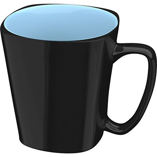 Rob Innen Farbig Aussen Schwarz 380ml , schwarz / hellblau, New Bone China Porzellan, 10,00cm x 12,00cm (Höhe x Breite), Bild 1