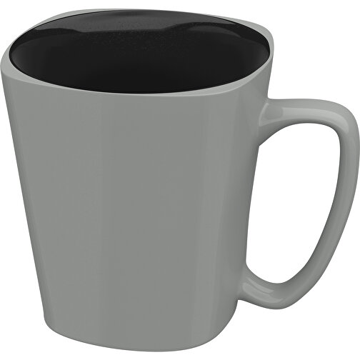 Rob Aussen Farbig Innen Schwarz 380ml , grau / schwarz, New Bone China Porzellan, 10,00cm x 12,00cm (Höhe x Breite), Bild 1