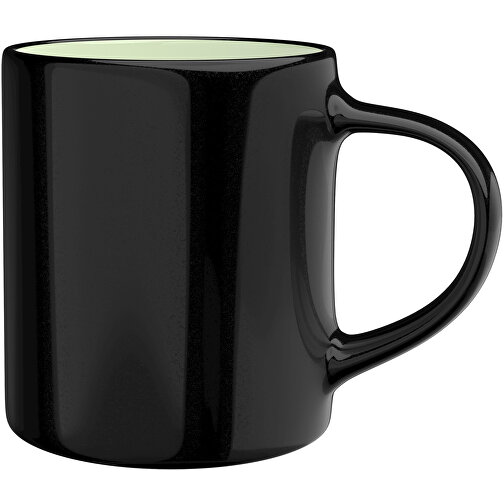 Master Innen Farbig Aussen Schwarz 320ml , schwarz / mintgrün, New Bone China Porzellan, 9,00cm x 12,00cm (Höhe x Breite), Bild 1