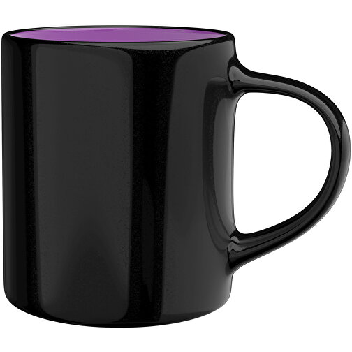 Master Innen Farbig Außen Schwarz 320ml , schwarz / lila, New Bone China Porzellan, 9,00cm x 12,00cm (Höhe x Breite), Bild 1