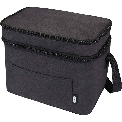 Tundra GRS RPET Kühltasche 13L , Heather Charcoal, GRS zertifiziertes recyceltes Polyester, 30,00cm x 25,00cm x 20,00cm (Länge x Höhe x Breite), Bild 1