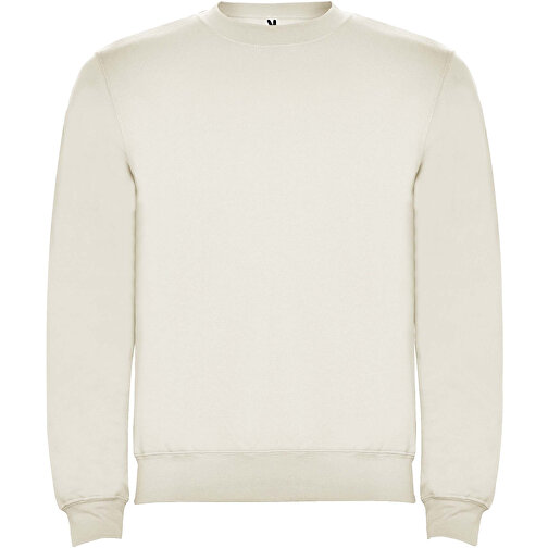 Clasica Sweatshirt Mit Rundhalsausschnitt Unisex , Vintage White, Strick 50% Baumwolle, 50% Polyester, 280 g/m2, 2XL, , Bild 1