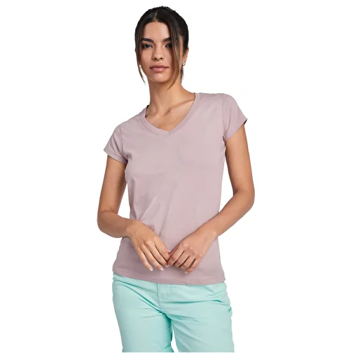 T-shirt a maniche corte con scollo a V da donna Victoria, Immagine 6