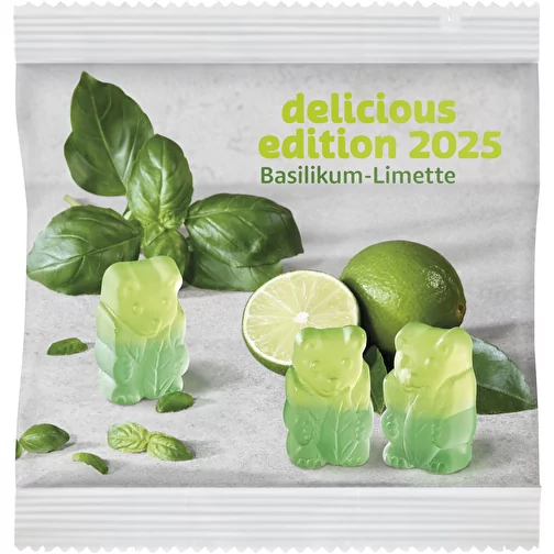 Oursons végétaliens au basilic et au citron vert en sachet compostable, Image 1