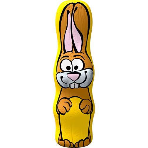 MAXI-Schoko-Osterhase , goldgelb, 4,50cm x 15,00cm (Länge x Breite), Bild 1