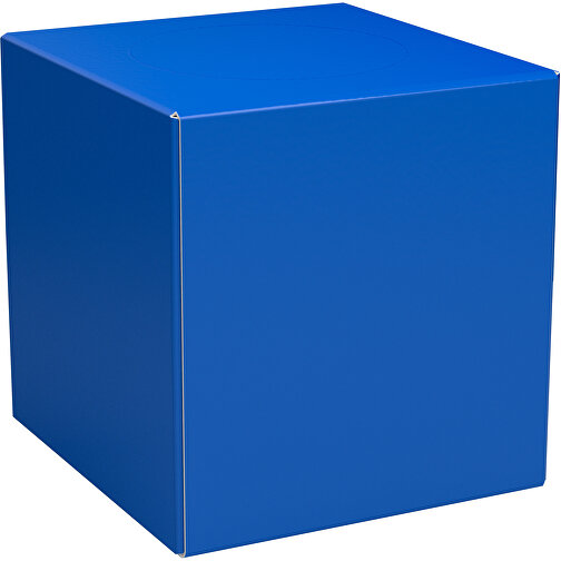 Taschentücher-Box 'Real Cube 100' , kobaltblau, Karton Simcote, GC2 300g/m2 0,55 micron, 11,50cm x 11,50cm x 11,50cm (Länge x Höhe x Breite), Bild 1