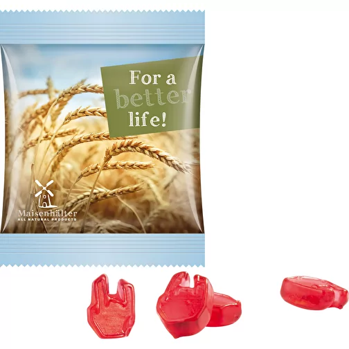 Mini-sachet forme spéciale, gomme aux fruits, multicolore, Image 1