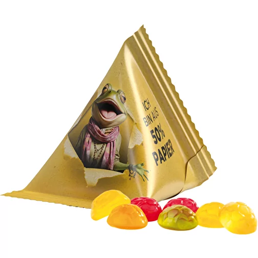 Tétraèdre 15 g, gomme aux fruits formes standard, Image 1