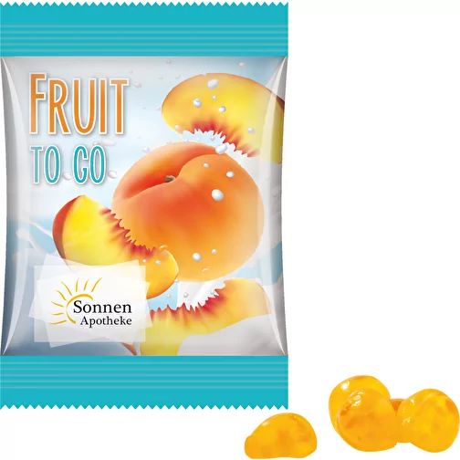 Mini-sachet, gomme aux fruits vitaminée Trolli, avec jus de fruits et morceaux de fruits, Image 1