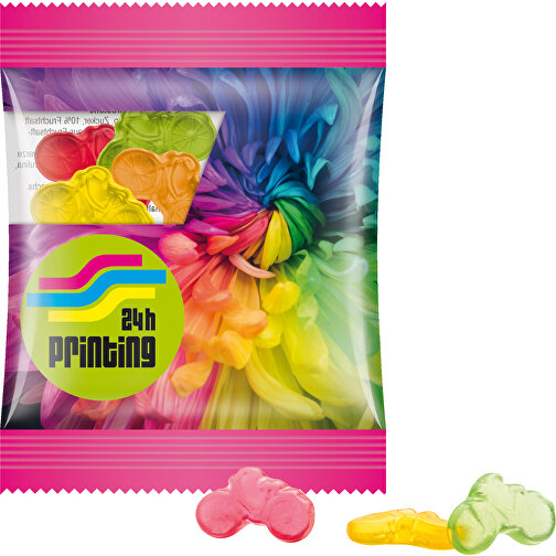 Minitüte, Trolli Fruchtgummi, 10 G , Trolli, Folie, 8,40cm x 7,00cm (Höhe x Breite), Bild 1