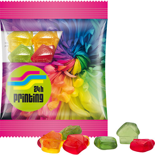 Minitüte, Trolli Fruchtgummi, 10 G , Trolli, Folie, 8,40cm x 7,00cm (Höhe x Breite), Bild 1