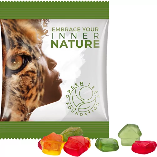 Mini-sachet, gomme aux fruits Trolli, 10 g, Image 1