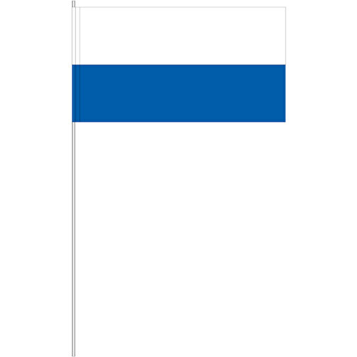 Dekofahne Weiss/blau , Offsetpapier 80g/qm, 12,00cm x 40,00cm x 24,00cm (Länge x Höhe x Breite), Bild 1