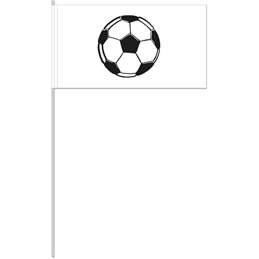Dekofahne 'Fußball' , Offsetpapier 80g/qm, 12,00cm x 40,00cm x 24,00cm (Länge x Höhe x Breite), Bild 1