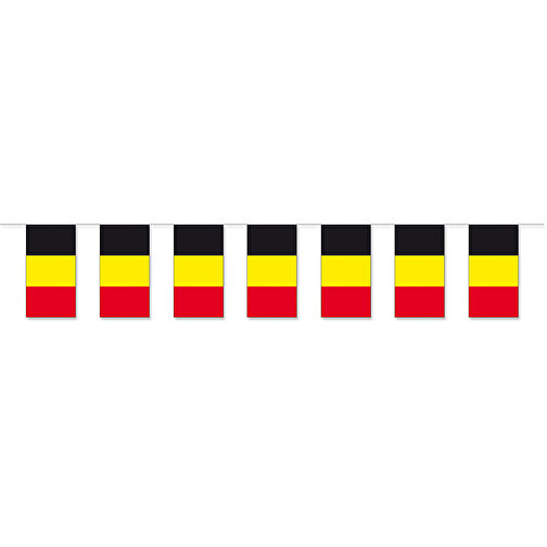 Cadena de banderas de papel con impresión del estado 'Bélgica, Imagen 1