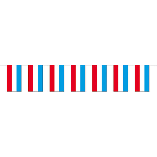 Cadena de banderas de papel con impresión estatal 'Luxemburgo, Imagen 1