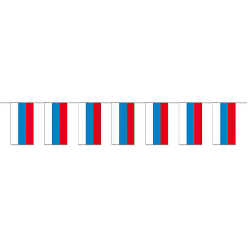 Flagkæde af papir med statsligt påtryk 'Rusland', Billede 1