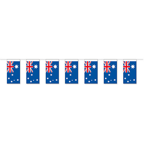 Fahnenkette Aus Papier Mit Staatenaufdruck 'Australien' , Offsetpapier 80g/qm, 500,00cm (Länge), Bild 1