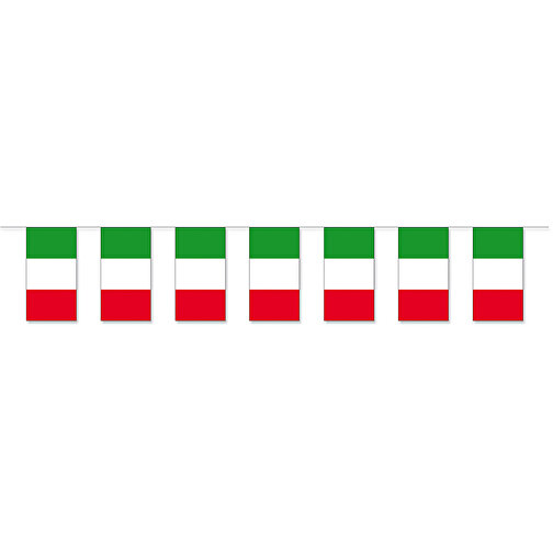 Chaîne de drapeaux en papier avec impression d\'état 'Italie', Image 1