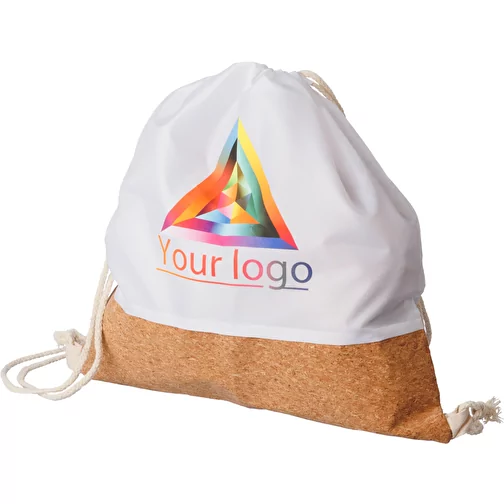 Sac à dos en rPET et liège avec cordon de serrage Elodie, Image 3