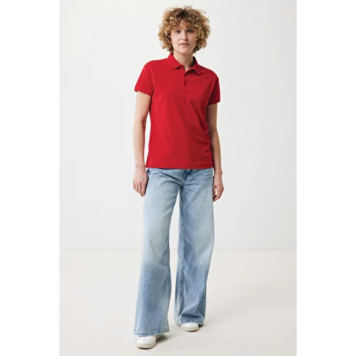 Iqoniq Yosemite Polo piqué pour femme en coton rec. rouge, Image 5