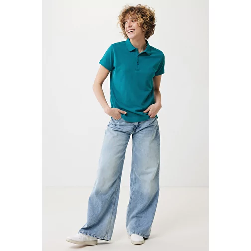 Iqoniq Yosemite Polo piqué pour femme en coton rec., verdigris, Image 4