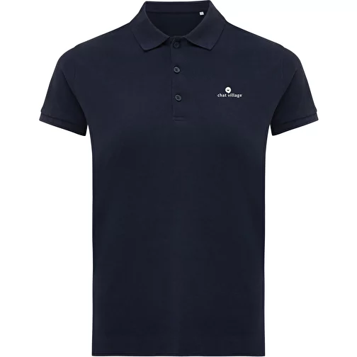 Iqoniq Yosemite Polo piqué femme en coton rec. bleu marine, Image 3