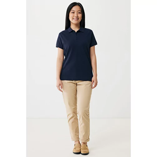 Iqoniq Yosemite Polo piqué femme en coton rec. bleu marine, Image 4