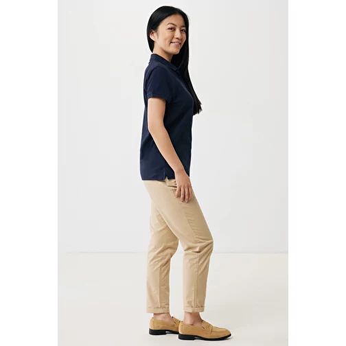 Iqoniq Yosemite Polo piqué femme en coton rec. bleu marine, Image 5