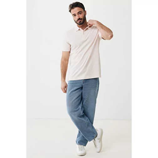 Polo piqué Iqoniq Yosemite en coton recyclé, cloud pink, Image 11