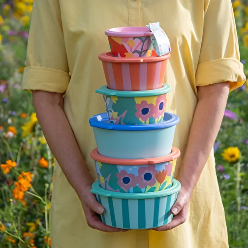 NORA BOX 1,3l STRIPES Bol 1,3l avec couvercle, Image 3