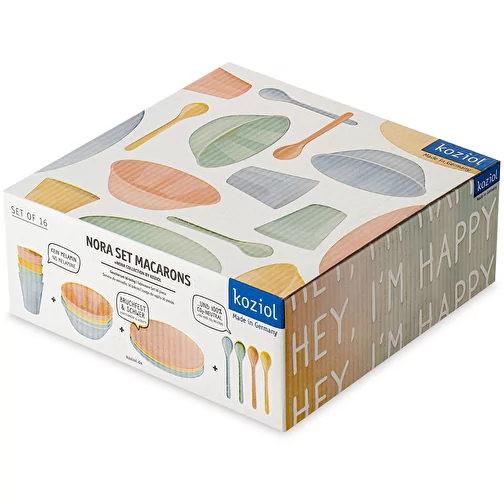 Zestaw naczyn NORA SET MACARONS 16 elementów, Obraz 1