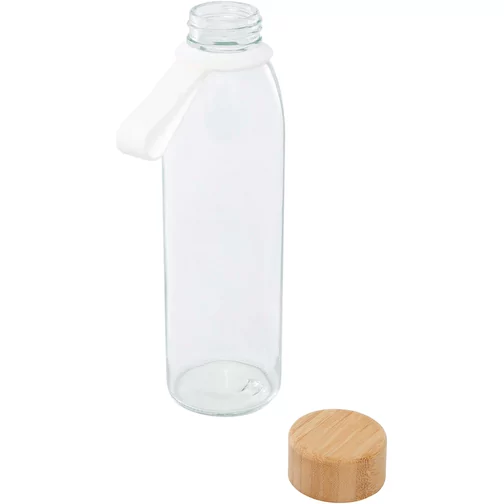 Bouteille en verre Porto 500 ml avec poignée en silicone et couvercle en bambou, Image 4