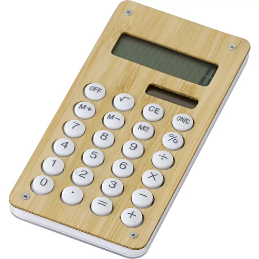 Calculatrice de poche en bambou Thomas, Image 3